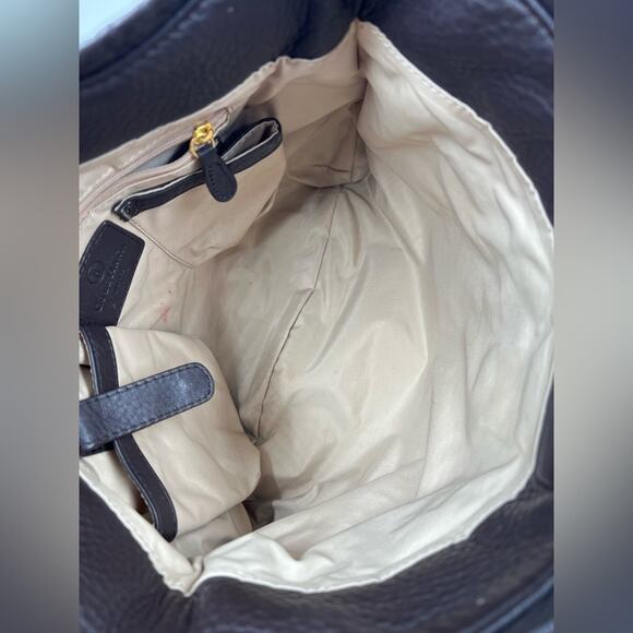 Cole Haan Casual Vintage Y2K Brown Leather Village Fog Crossbody Shoulder Bag - Picture 13 of 16